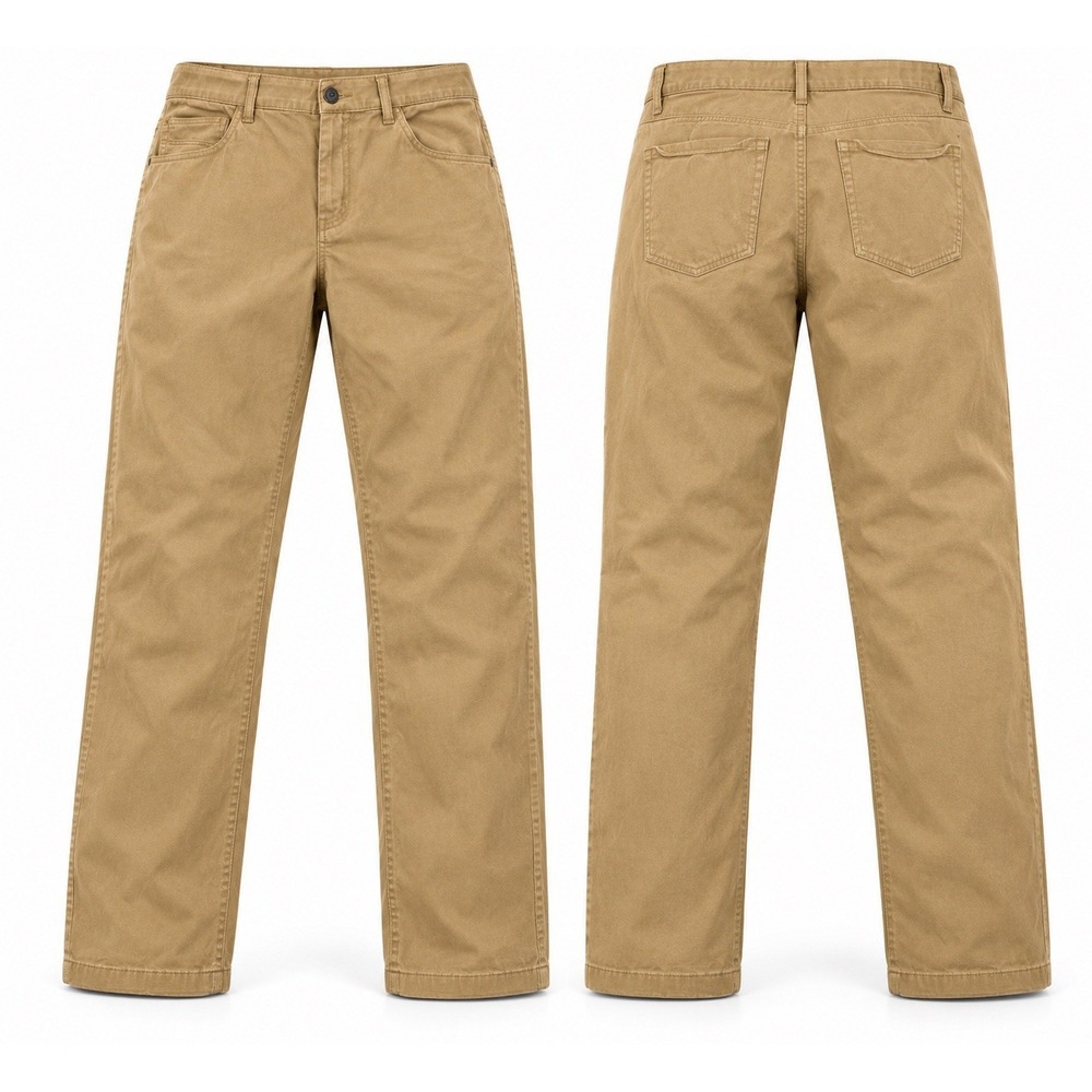 Orvis Mens Khaki Chino Pants 34W 30L Cotton Stretch Straight Leg Tan Outdoor
